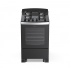 Cocina Multigas de Vidrio Templado Negra Siam