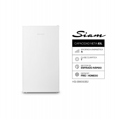 Heladera Bajo Mesada Siam 83L Blanca