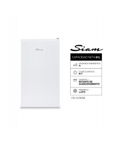 Freezer Vertical Ciclico Capacidad 65 Litros Blanco Siam